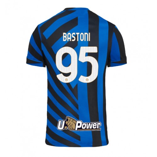 Moški Nogometni dresi Inter Milan Alessandro Bastoni #95 Domači 2024-25 Kratek Rokav